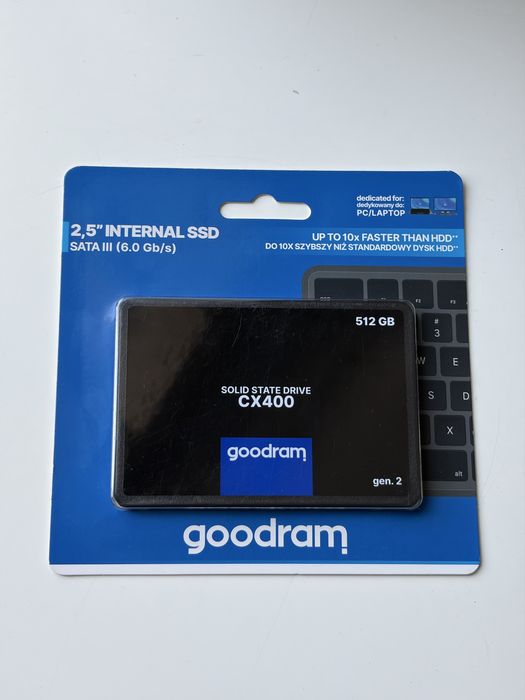 Nowy dysk Goodram CX400 512GB SSD SATA
