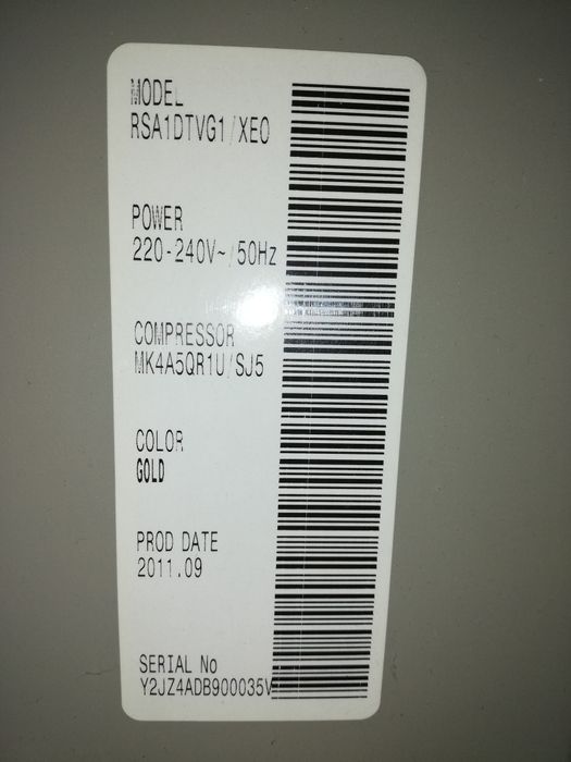 Lodówka Samsung RSA1DTVG1 SIDE BY SIDE