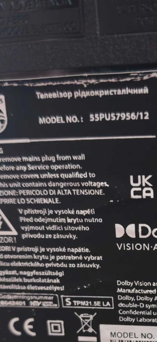 LCD Philips 55PUS7956/12 para peças