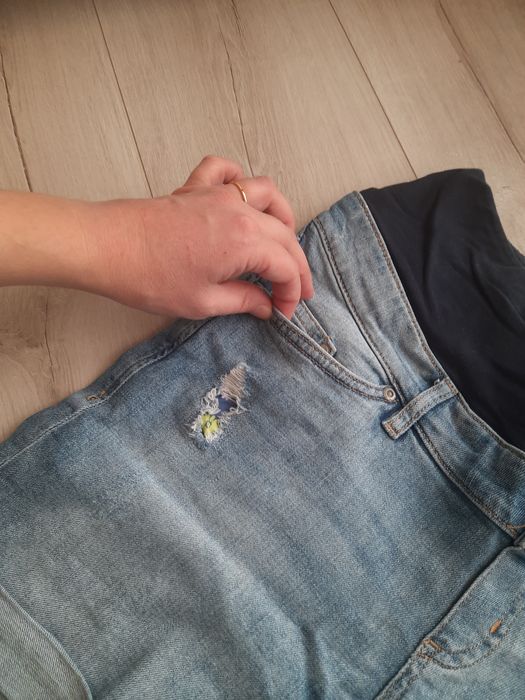 Ciążowe jenasowe spodenki H&M 38