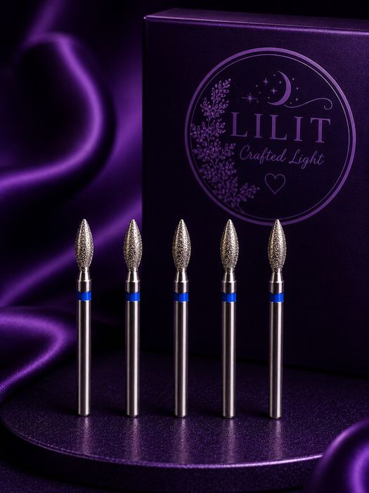 Zestaw 5 Frezów Diamentowych Mini Flame