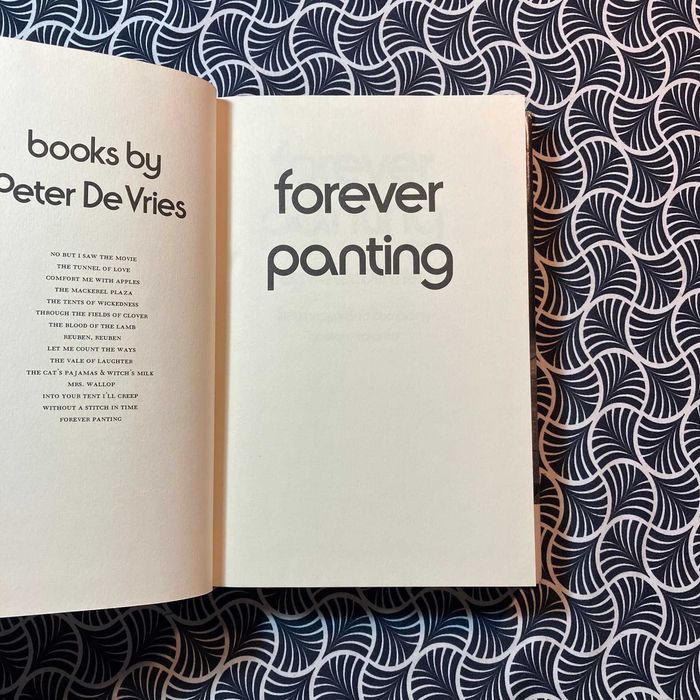 Forever Panting (2nd. printing, BCE) - Peter Devries