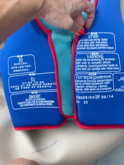 Colete de natação infantil Nabaiji Decathlon tamanho M