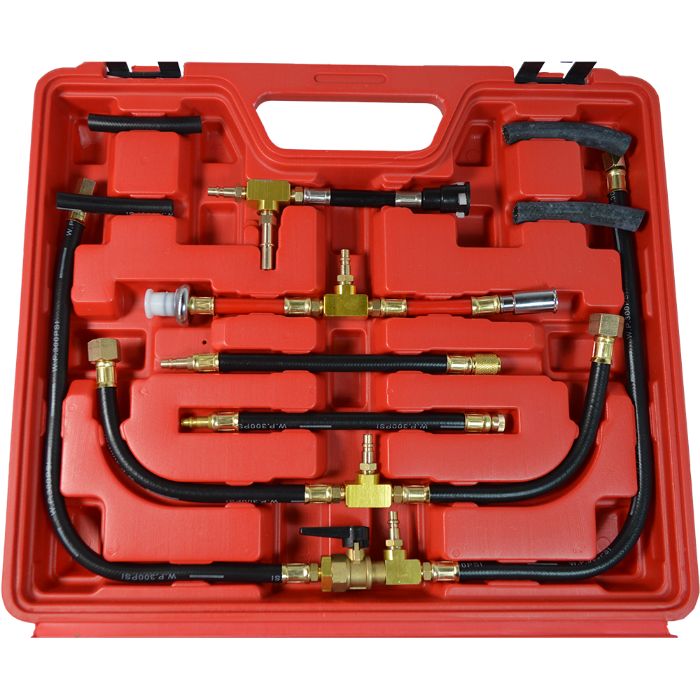 Kit Teste de Compressão para Motores Gasolina 30 Adaptadores