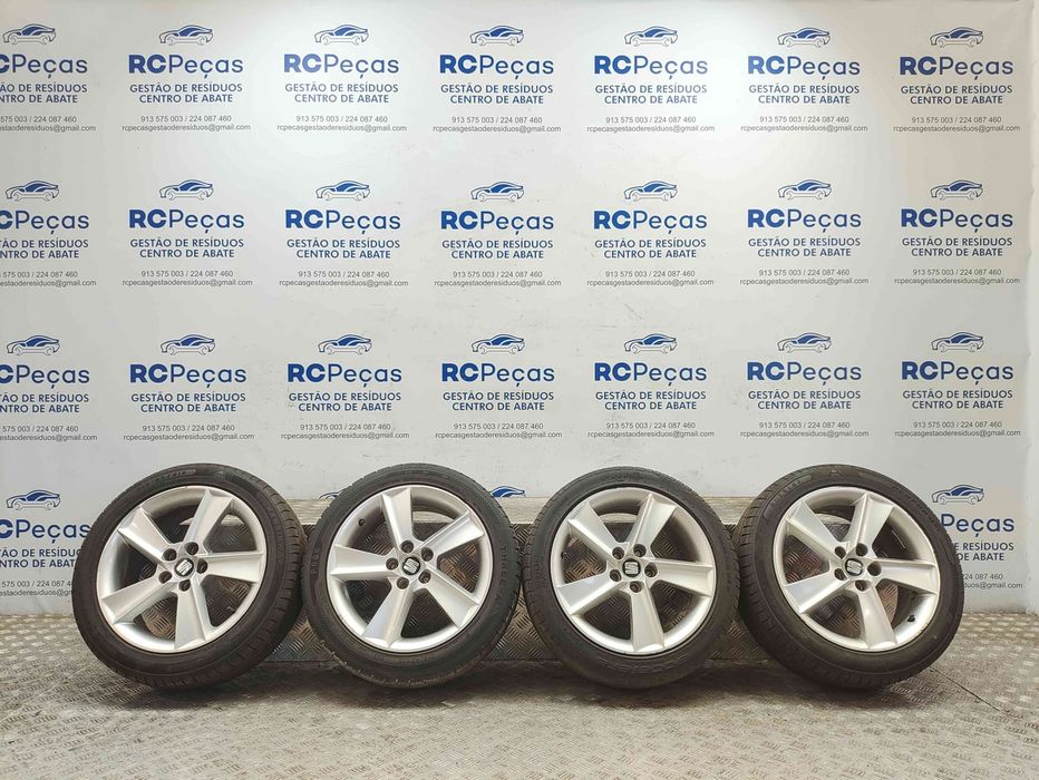 Conjunto de jantes 16 Stratos originais Seat Ibiza IV 6J de 2008 a 2017 7J ET43 5x100