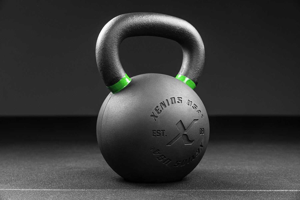 Odważnik kettlebell ogumowane Xenios USA 24 kg