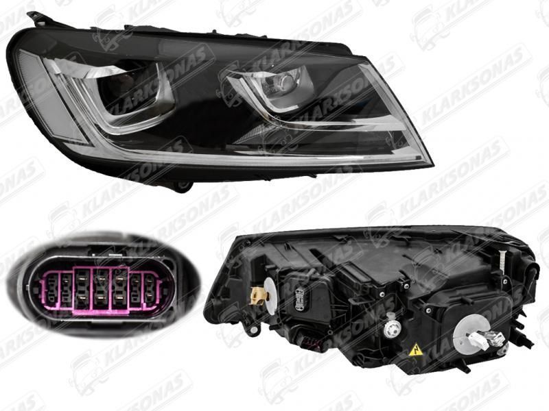 Фари Hella Bi-Xenon D3S+LED VW TOUAREG 2014-2017 7P1941753B/7P1941754B