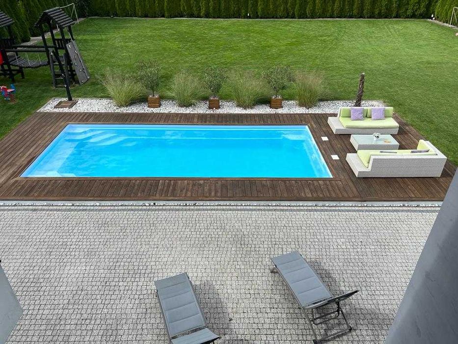 Basen gotowy poliestrowy Lord 6,50 x 3,70 ogrodowy niecka Producent !