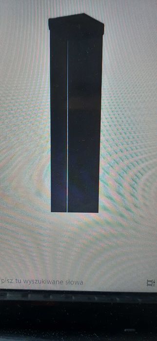 Słupek ogrodzeniowy 5x5x200 cm czarny