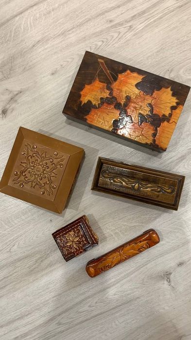 Шкатулка деревяная