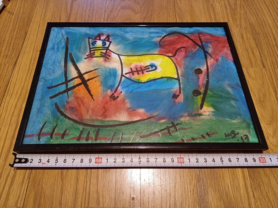 2 quadros de arte abstracta (autor: Lobo)