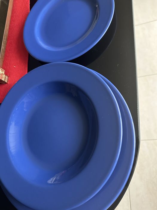 Conjunto 18 peças de Refeição Cerâmica Azul