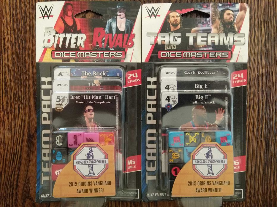 Bitter Rivals i Tag Teams WWE Dice Masters Team Packs