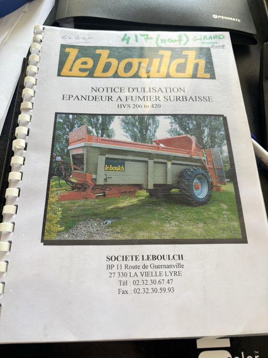 Rozrzutnik obornika LEBOULCH HVS Maxi 417 jeantil rolland joskin