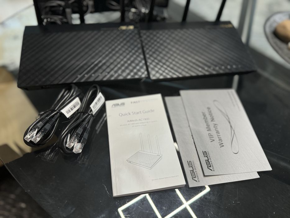 AiMesh AC1900 WiFi System (RT-AC67U 2 Pack) dwa routery