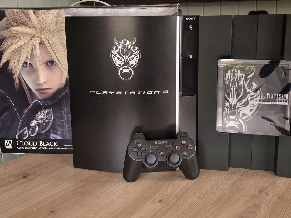 Limitowana Konsola Sony PlayStation 3 PS3 Fat Final Fantasy VII Cloud Black 160GB