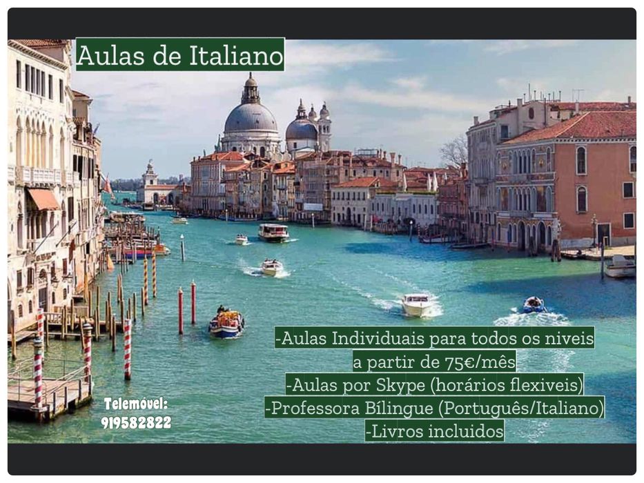 Aulas de Italiano para iniciantes ou avançados
