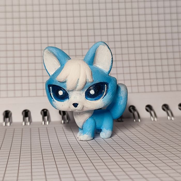 LPS custom oryginalny unikat g2 lis lisek fox Blue Ice na zamówienie