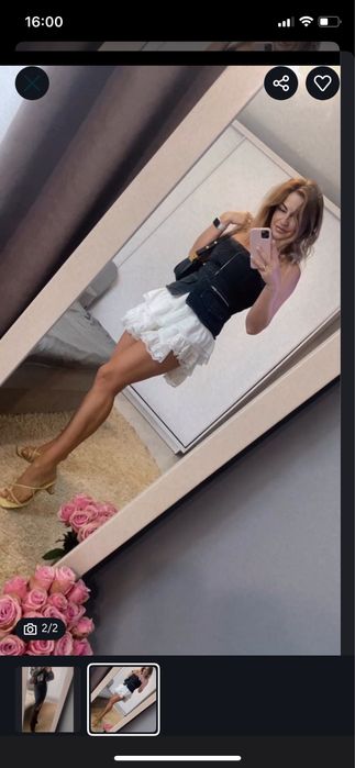 Джинсова спідниця чорна