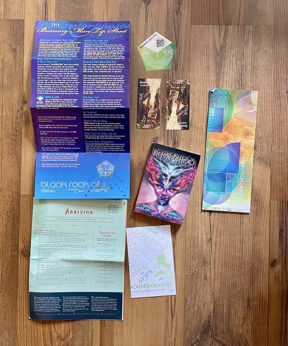 Burning Man 2019 memorabilia zestaw bilety