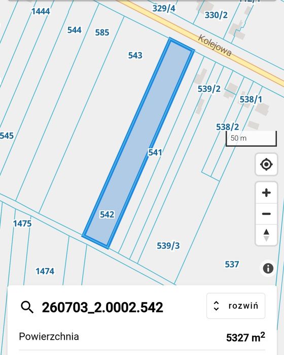Działka Bodzechów 5200m2 przy drodze. Media