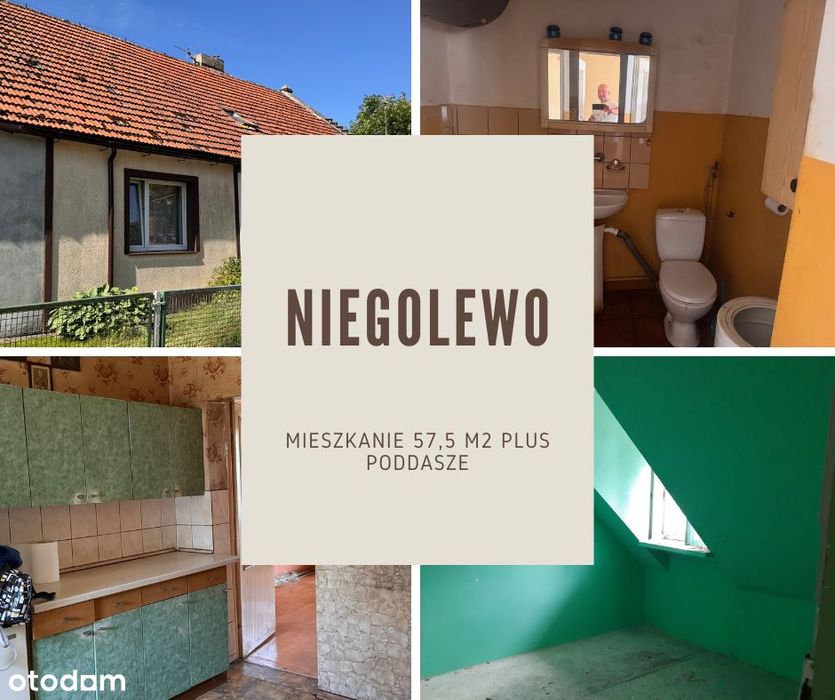 Mieszkanie 57,5m2 położone 38km od Poznania.