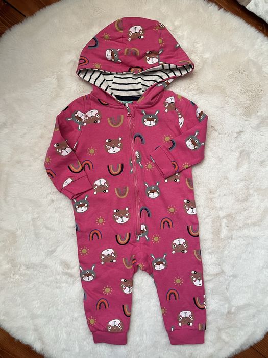 Ромпер на легенькому флісі з капюшоном