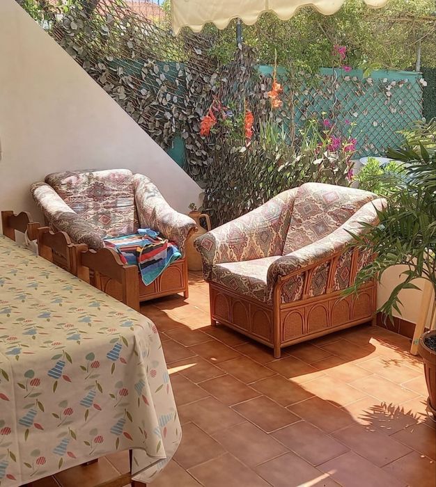 Conjunto 2 cadeirões em verga