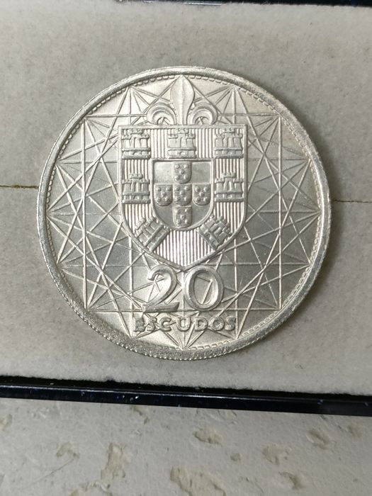 Moeda 20$00 Ponte Salazar 1966 / Prata