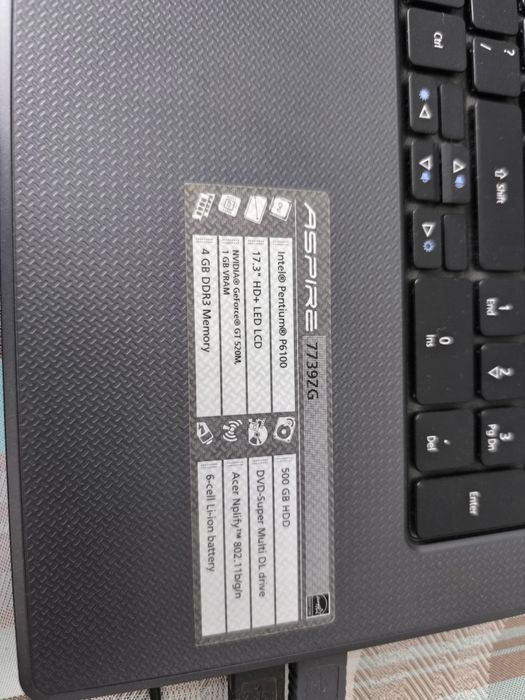 Acer Aspire 7739 ZG używany stan bdb