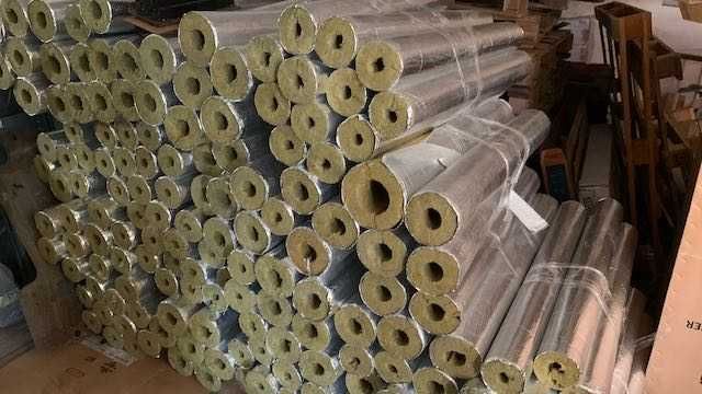 Теплоизоляционные базальтовые цилиндры кашированные фольгой