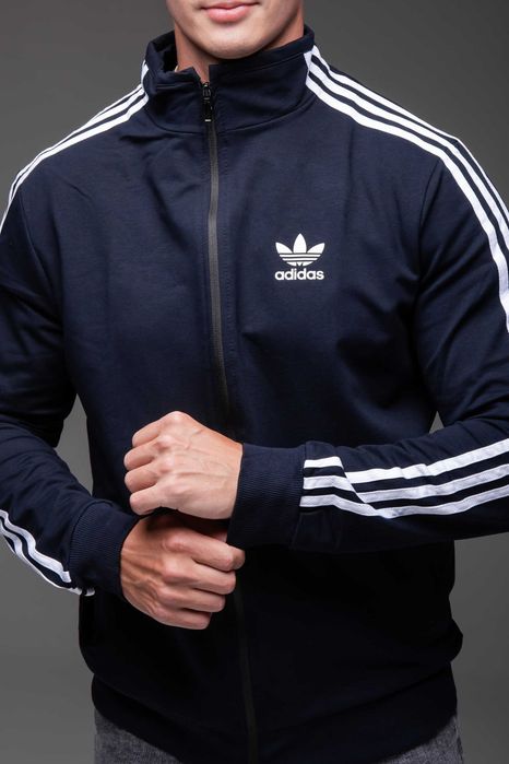 Кофта олімпійка чоловіча Adidas темно-синя