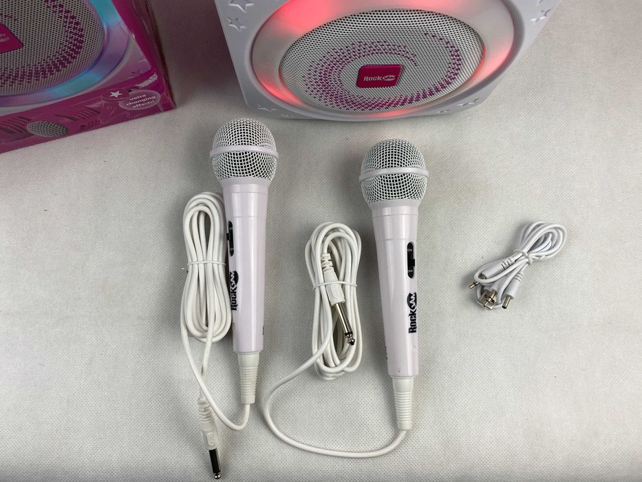 Zestaw do karaoke RockJam RJPS150-PK 2 mikrofony wbudowany akumulator