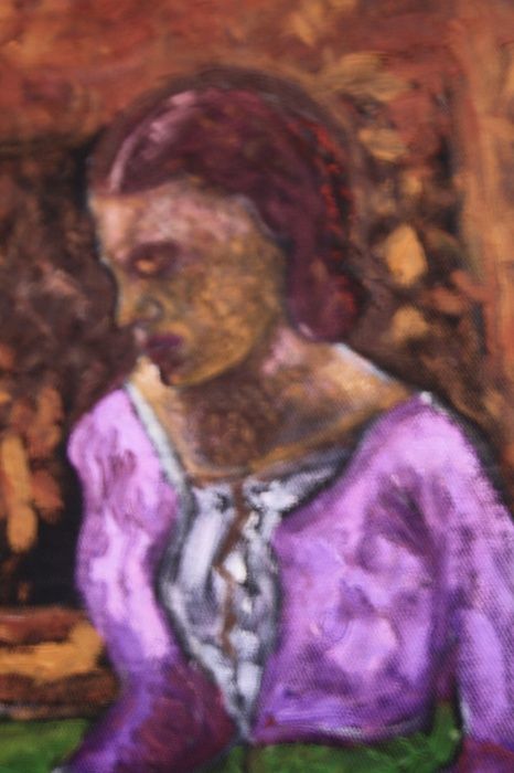 Obrazy olejne plotno -Grube Plamy