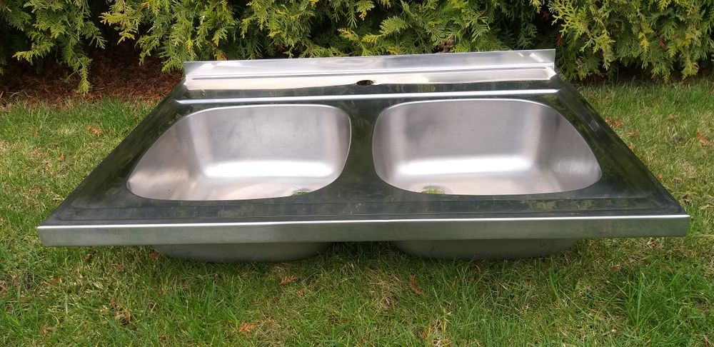 Zlewozmywak inox dwukomorowy 80cm