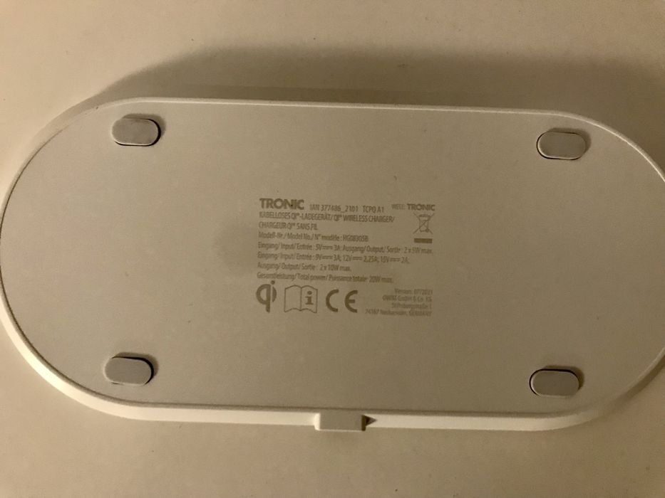 Безпровідний зарядний пристрій TRONIC Qi, 20W