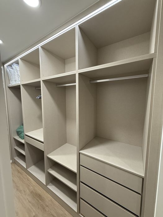 Closet com iluminacao led