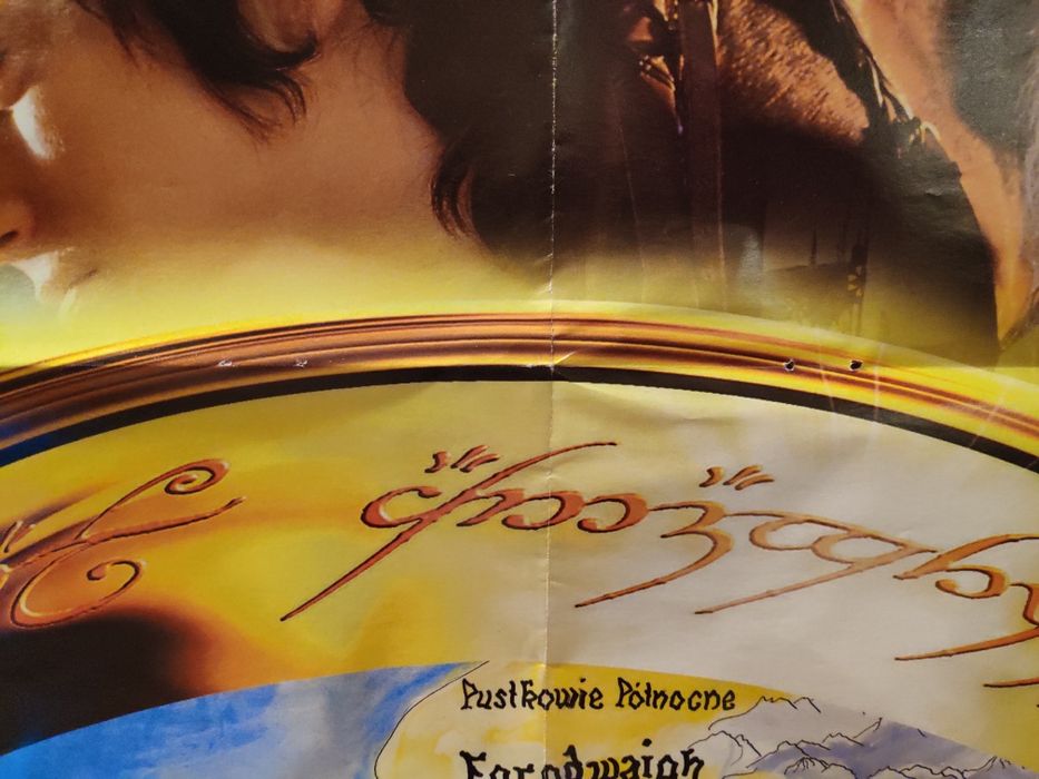 Plakat "Władca Pierścieni Drużyna Pierścienia"  2001r. unikat