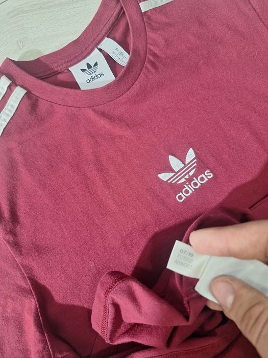 Чоловіча бордова футболка Adidas Originals S оригінал