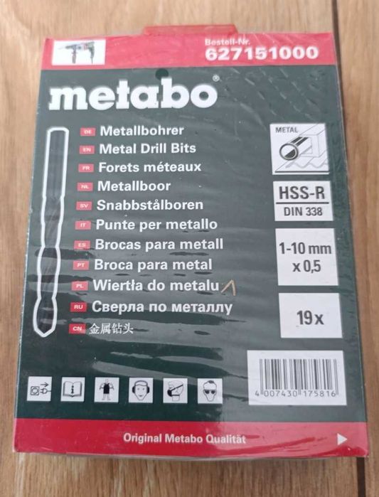 Zestaw wierteł do metalu Metabo