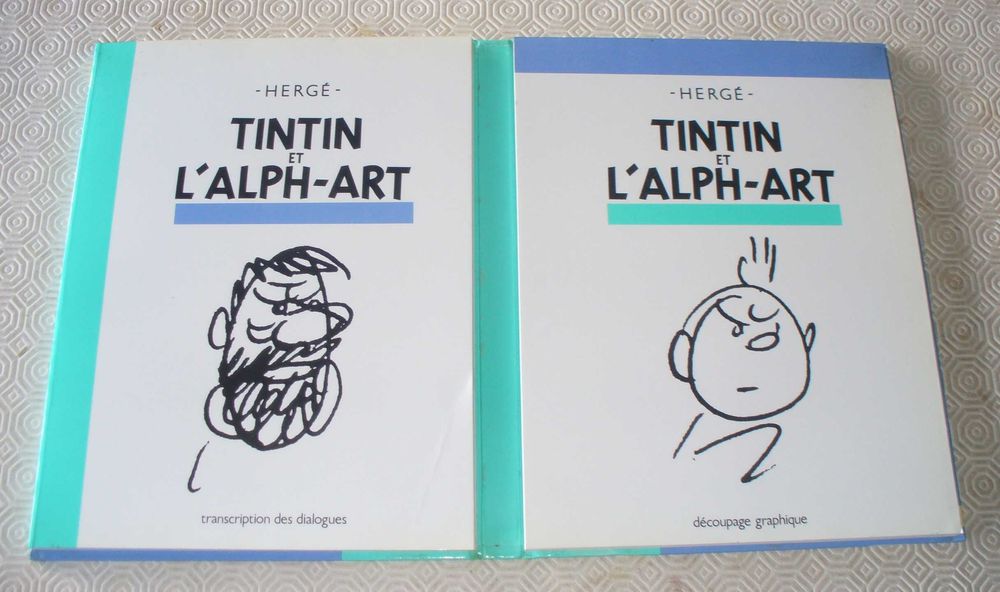 Tintin et l'Alph-Art - Lettrage : Hergé - Mise en couleur