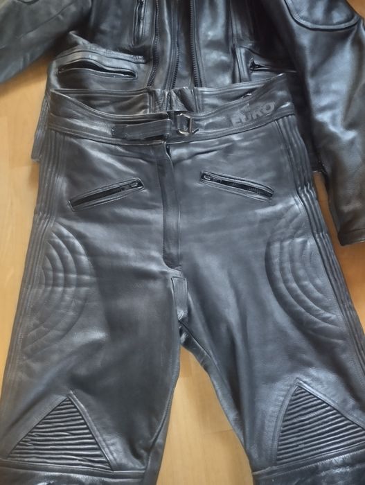 Kurtka i spodnie skóra