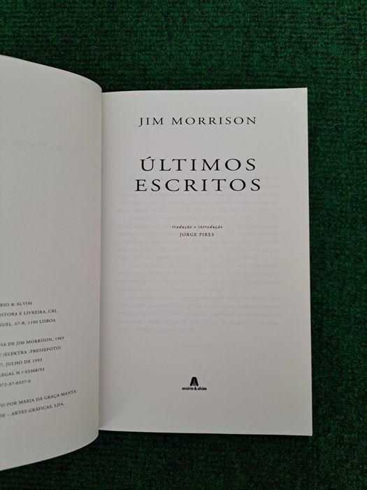 Últimos Escritos - Jim Morrison
