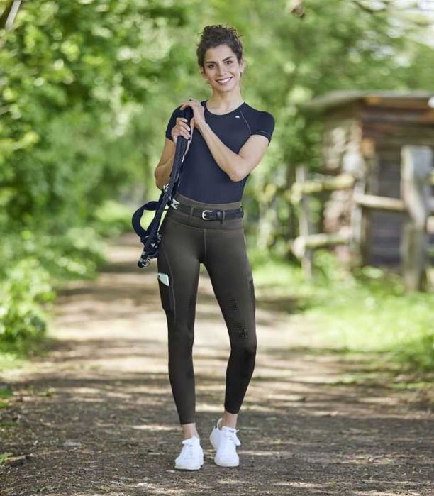 Hanna High Waist Leginsy Jeździeckie Waldhausen rozm. 36 kolor Mud