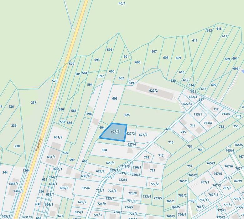Działka budowlana Rybnik Ochojec 1500m2