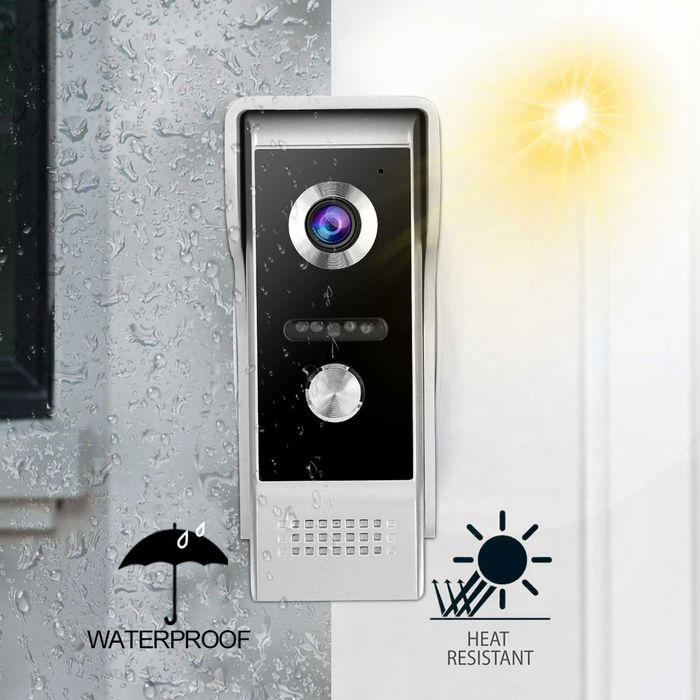 Sistema de Campainha com câmara, Monitor 7 polegadas