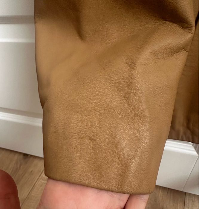 Nowa kurtka damska skorzana camel brazowa