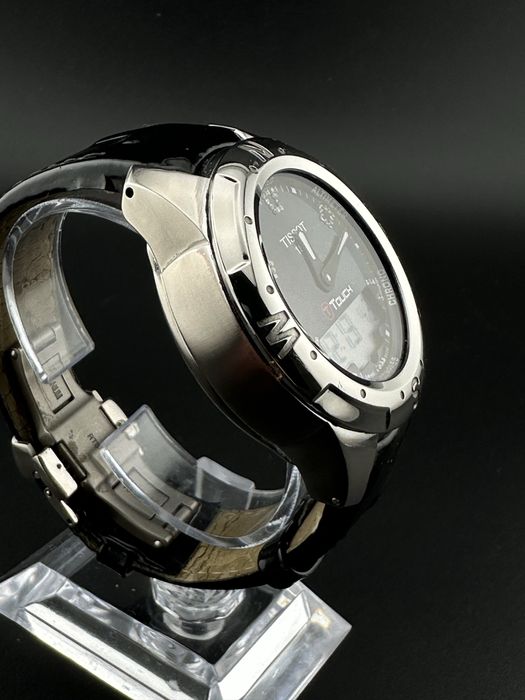 Dsmski zegarek Tissot T-Touch II Lady Polished Titanium Diamonds