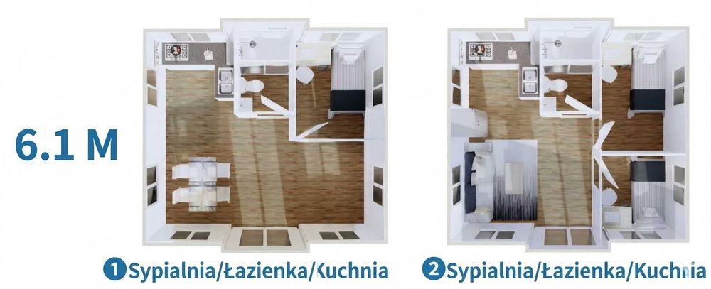 Nowoczesny DOMEK MODUŁOWY 35m² z PANORAMICZNYM widokiem Gotowy od ręki