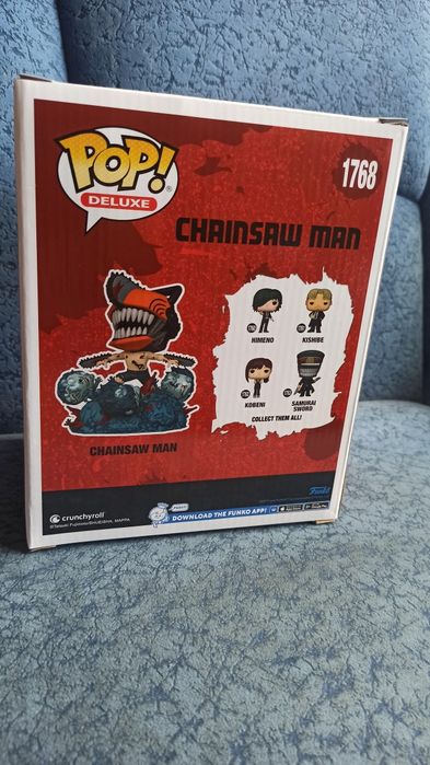 Коробка від оригінальної фігурки Funko Pop Chainsaw Man 1768